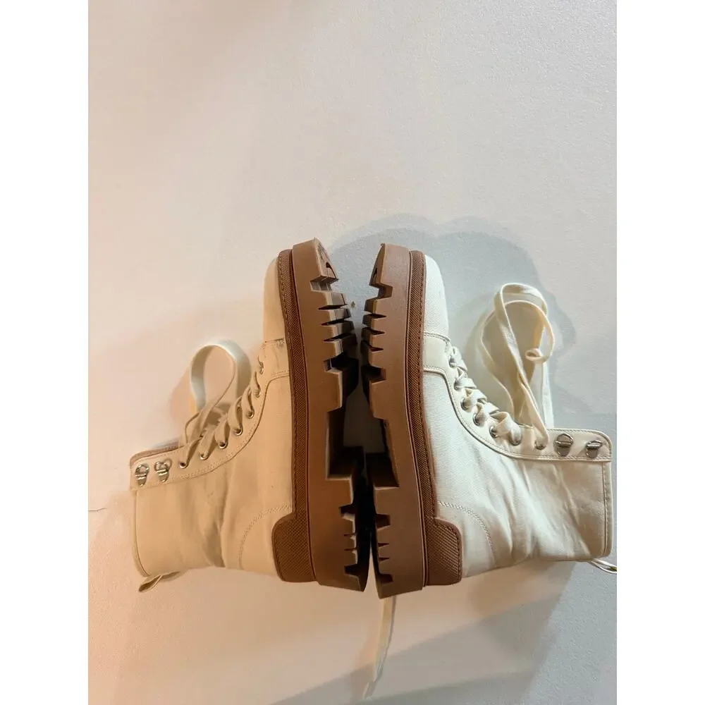 Primark Canvas Lugg Boot Men's 8 beige
